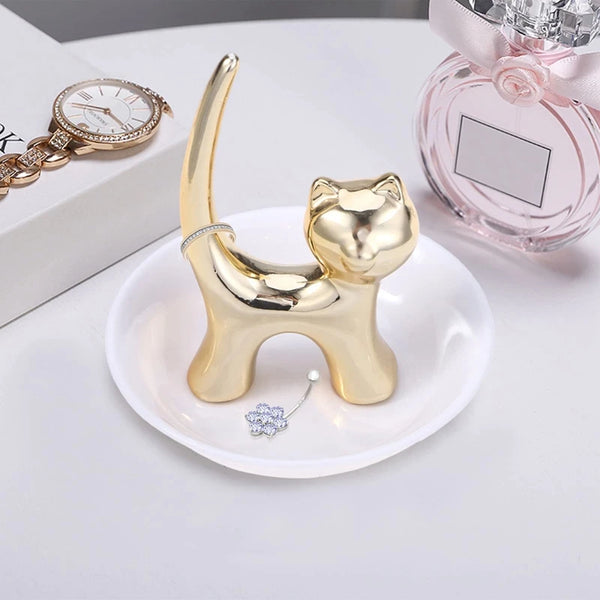 Cat Jewelry Holder Tray