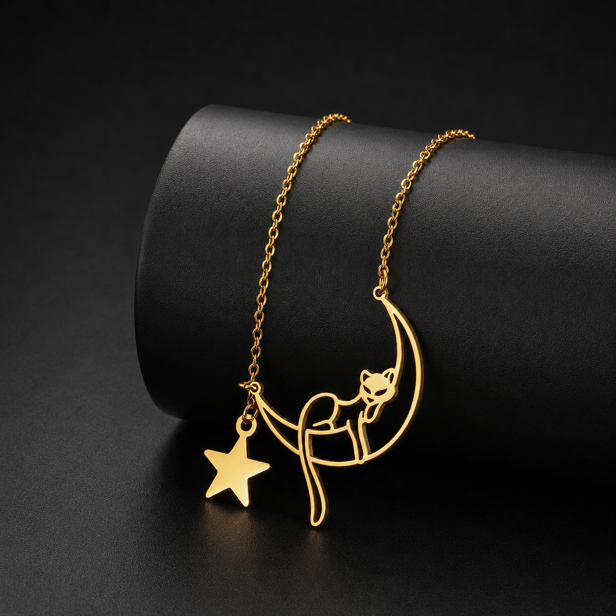 Stargazing Cat Necklace