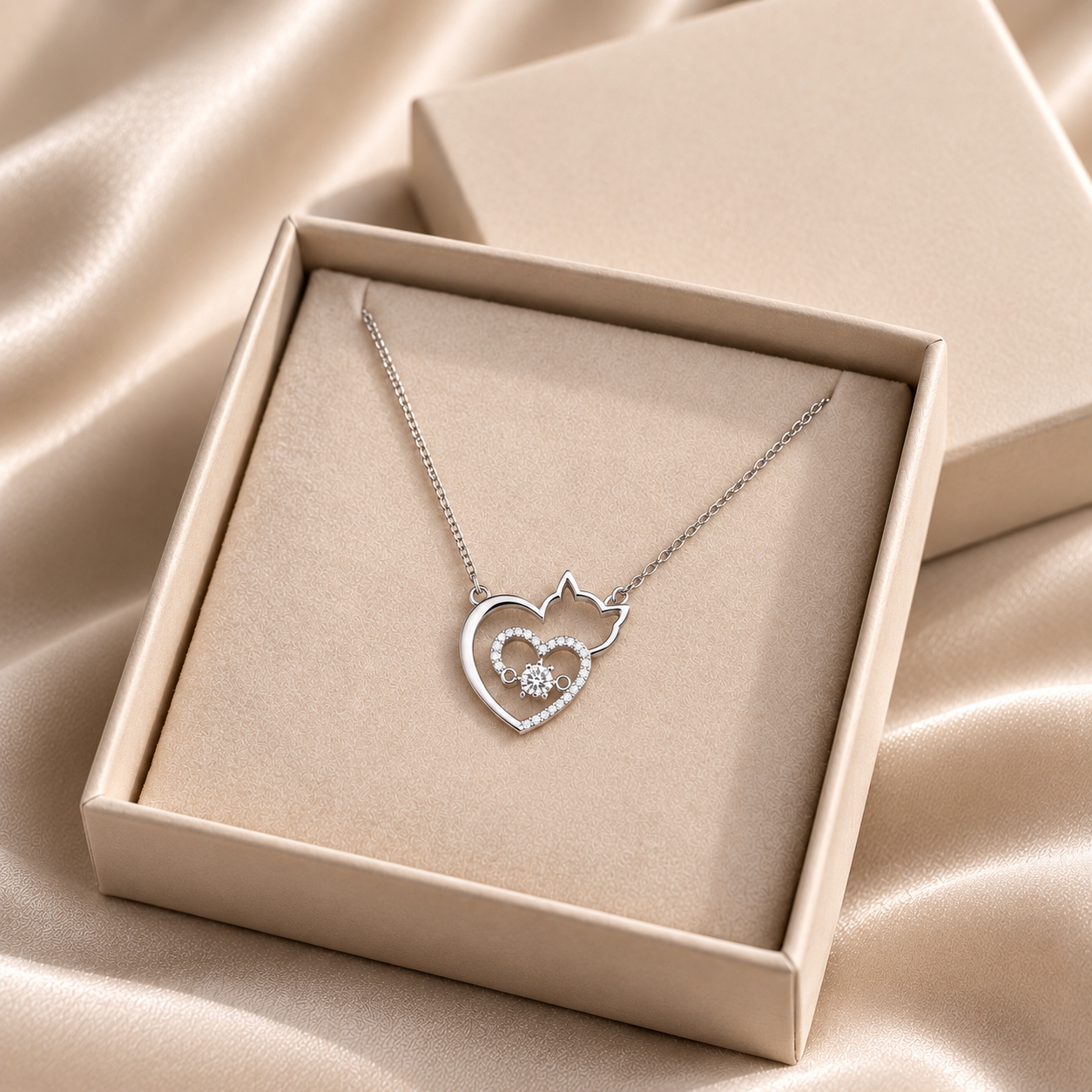 Heart & Soul Cat Pendant