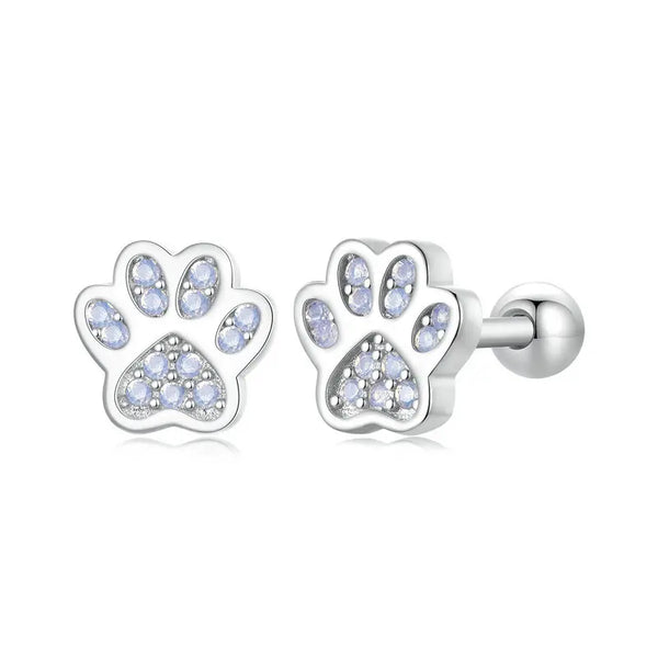 Paw print earrings