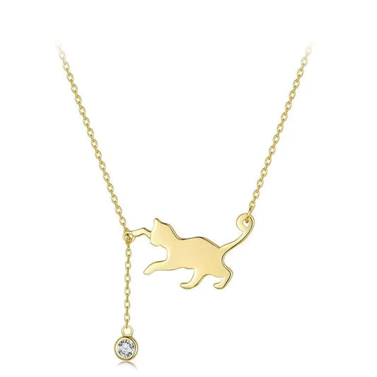 Beloved Kitten Charm Necklace