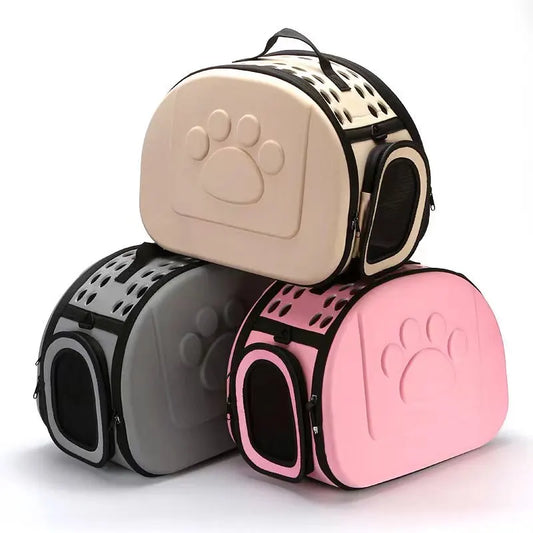 Stylish Paw Print Cat Carrier