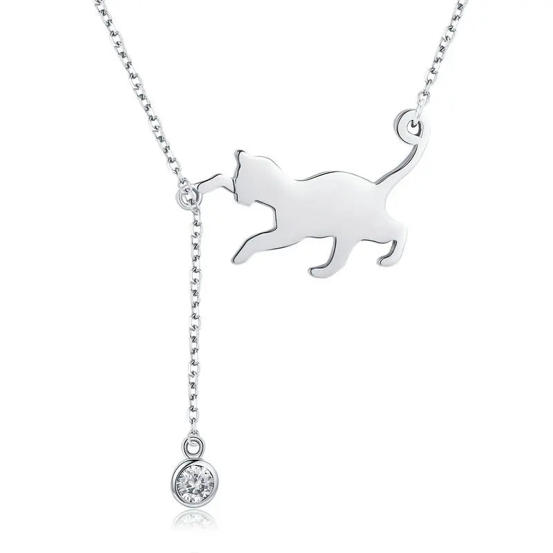 Beloved Kitten Charm Necklace