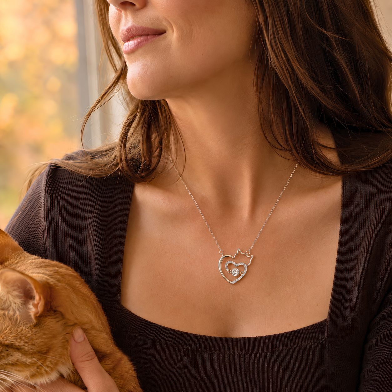 Heart & Soul Cat Pendant