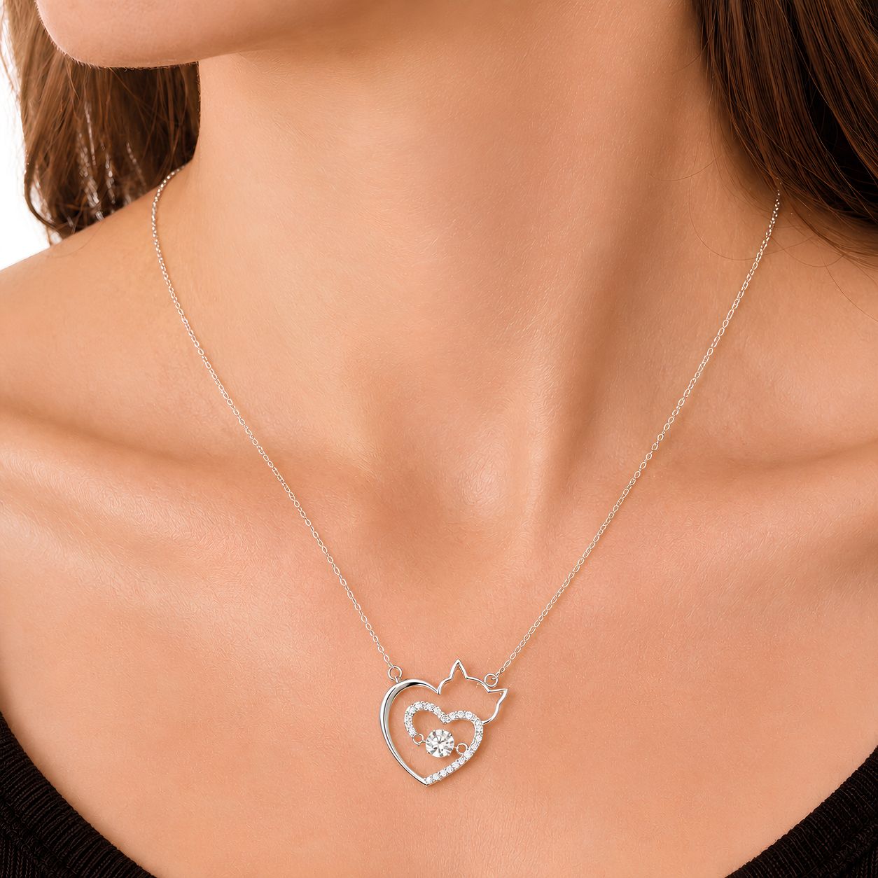 Heart & Soul Cat Pendant